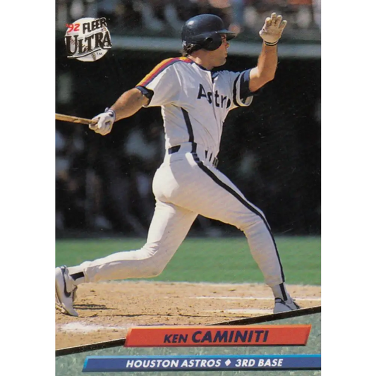 1992 Fleer Ultra #200 Ken Caminiti NM-MT Houston Astros Baseball Card Image 1