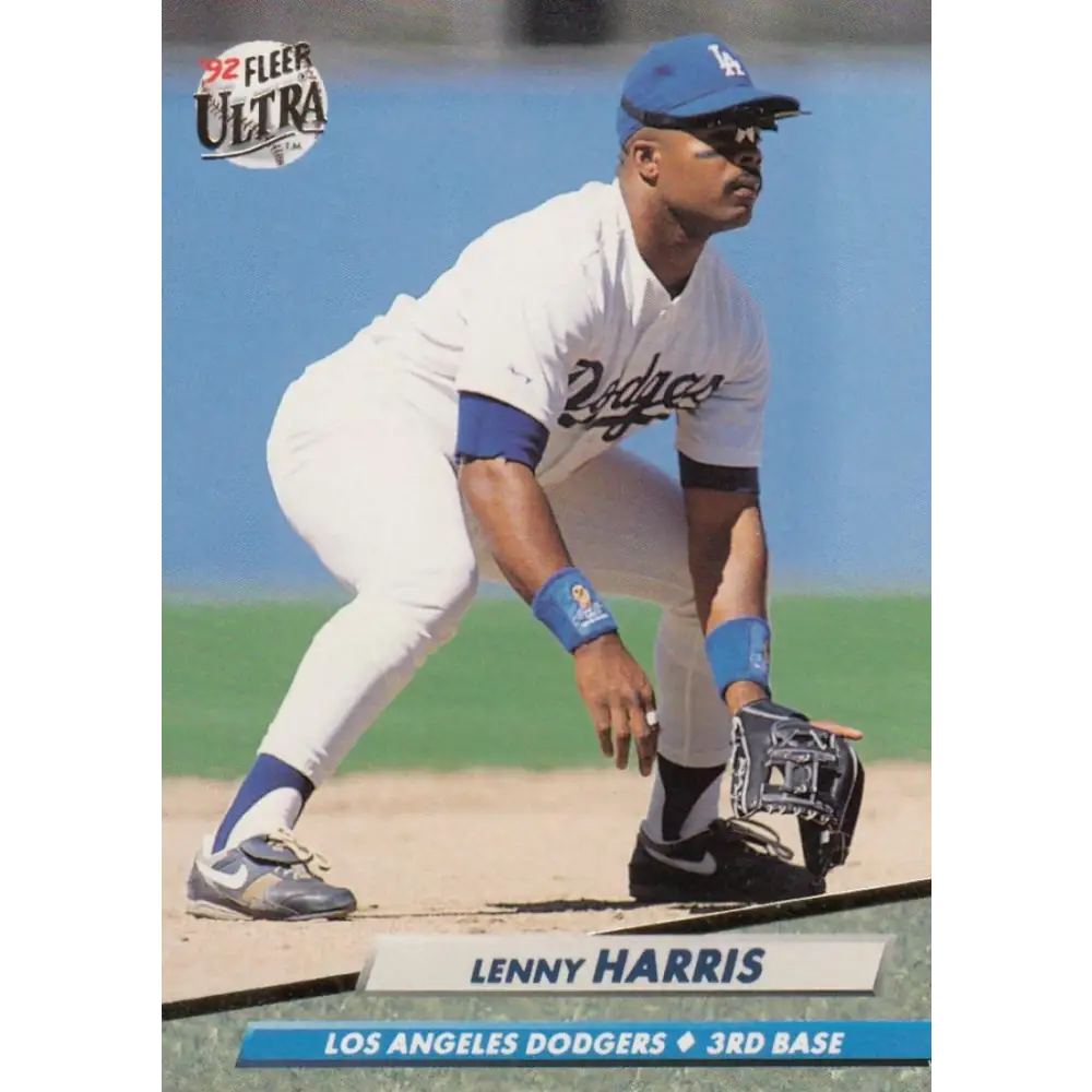 1992 Fleer Ultra #211 Lenny Harris NM-MT Los Angeles Dodgers Baseball Card Image 2