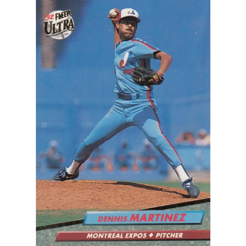 1992 Fleer Ultra #223 Dennis Martinez NM-MT Montreal Expos Baseball Card Image 1