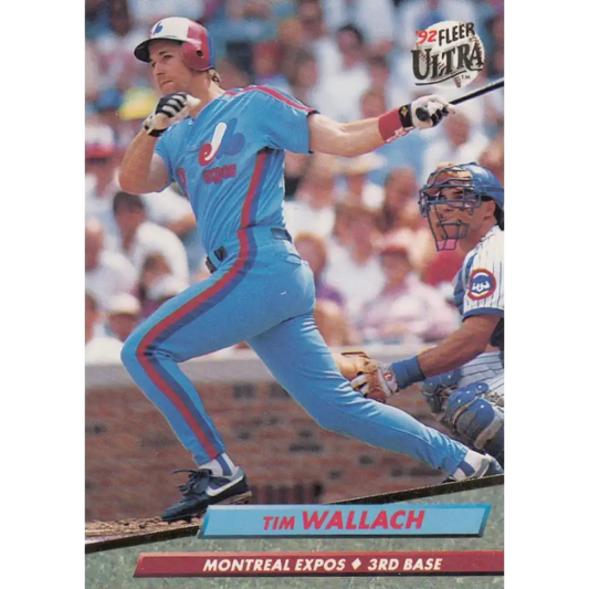 1992 Fleer Ultra #226 Tim Wallach NM-MT Montreal Expos Baseball Card Image 1