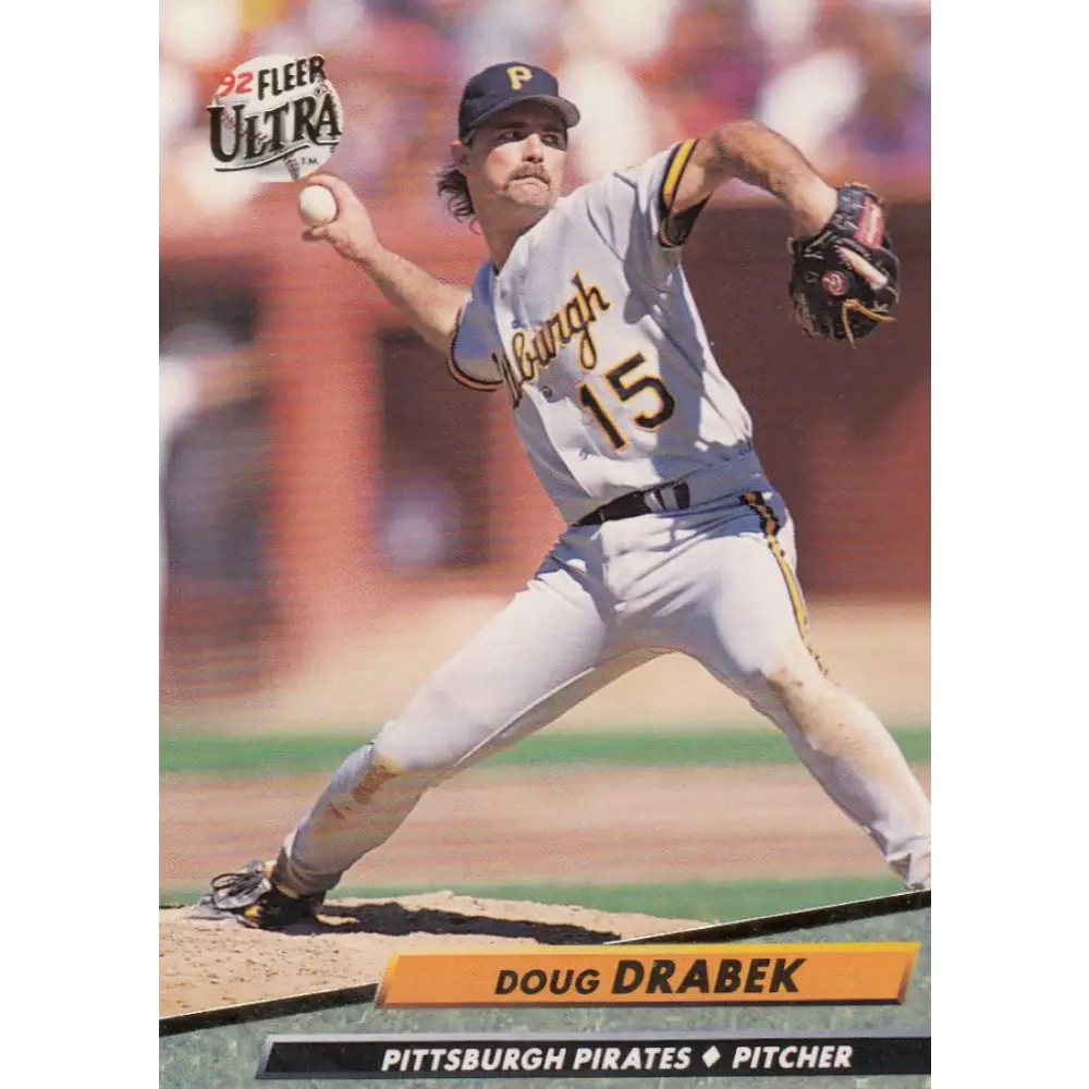 1992 Fleer Ultra #253 Doug Drabek NM-MT Pittsburgh Pirates Baseball Card Image 1