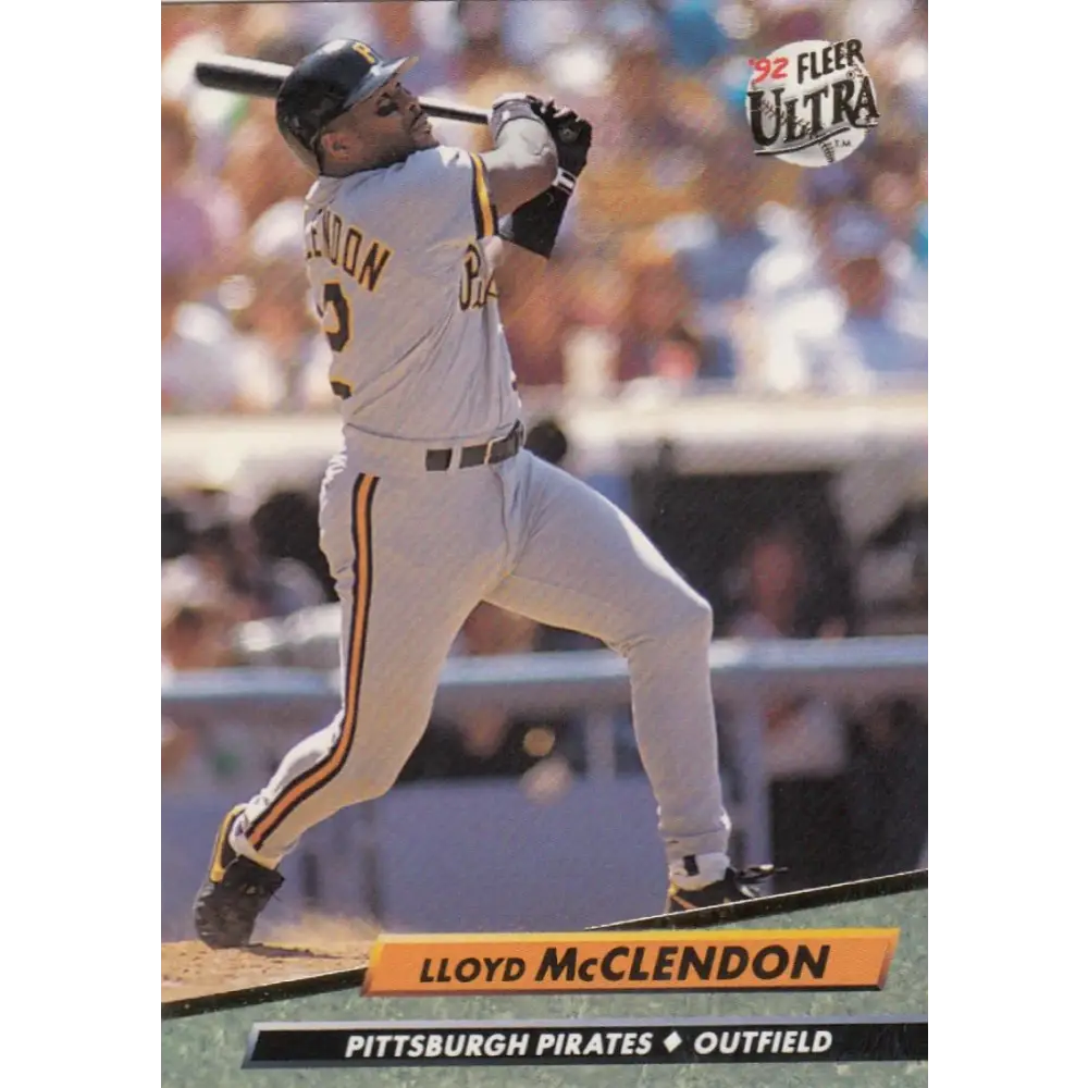 1992 Fleer Ultra #256 Lloyd McClendon NM-MT Pittsburgh Pirates Baseball Card Image 1