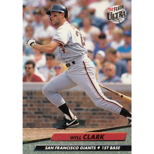 1992 Fleer Ultra #287 Will Clark NM-MT San Francisco Giants Baseball Card Image 1