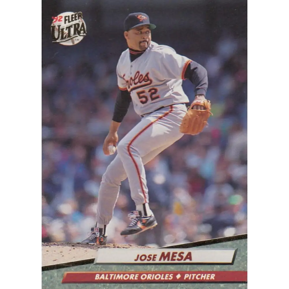 1992 Fleer Ultra #305 Jose Mesa NM-MT Baltimore Orioles Baseball Card Image 1