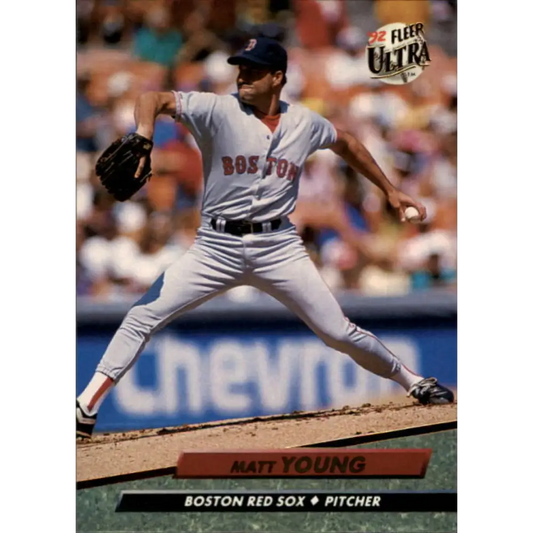 1992 Fleer Ultra #320 Matt Young NM-MT Boston Red Sox Baseball Card Image 1