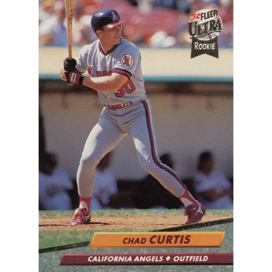 1992 Fleer Ultra #323 Chad Curtis NM-MT RC Rookie California Angels Baseball Card Image 1
