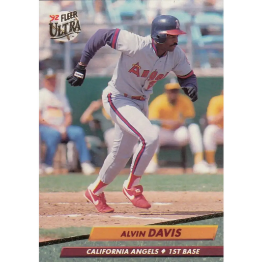 1992 Fleer Ultra #324 Alvin Davis NM-MT California Angels Baseball Card Image 1