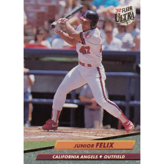1992 Fleer Ultra #325 Junior Felix NM-MT California Angels Baseball Card Image 1