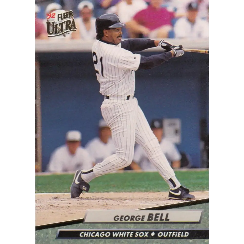 1992 Fleer Ultra #332 George Bell NM-MT Chicago White Sox Baseball Card Image 1