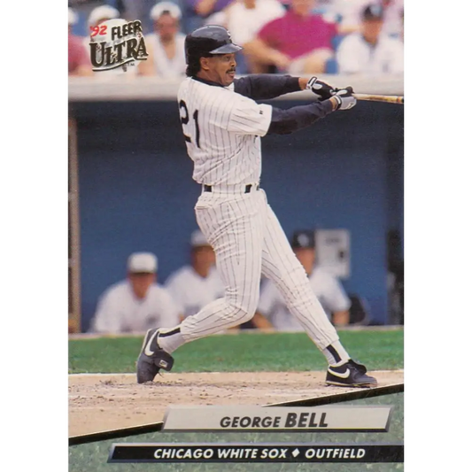 1992 Fleer Ultra #332 George Bell NM-MT Chicago White Sox Baseball Card Image 1