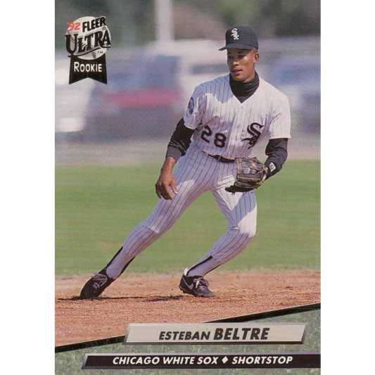 1992 Fleer Ultra #333 Esteban Beltre NM-MT RC Rookie Chicago White Sox Baseball Card Image 1