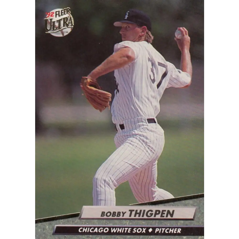 1992 Fleer Ultra #342 Bobby Thigpen NM-MT Chicago White Sox Baseball Card Image 1