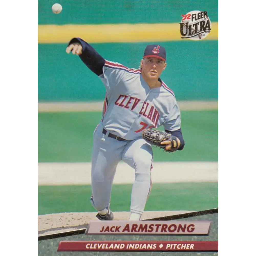 1992 Fleer Ultra #344 Jack Armstrong NM-MT Cleveland Indians Baseball Card Image 1