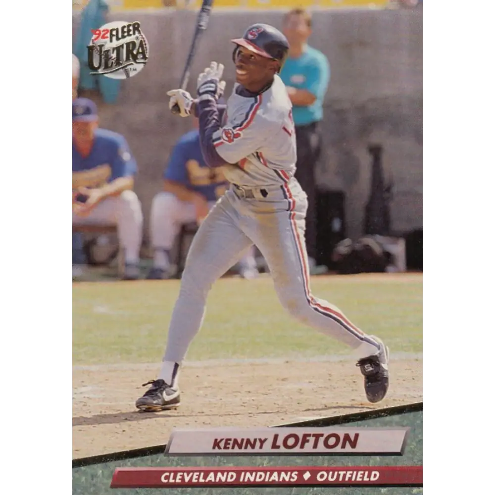 1992 Fleer Ultra #350 Kenny Lofton NM-MT Cleveland Indians Baseball Card Image 1