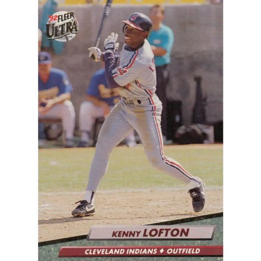 1992 Fleer Ultra #350 Kenny Lofton NM-MT Cleveland Indians Baseball Card Image 1