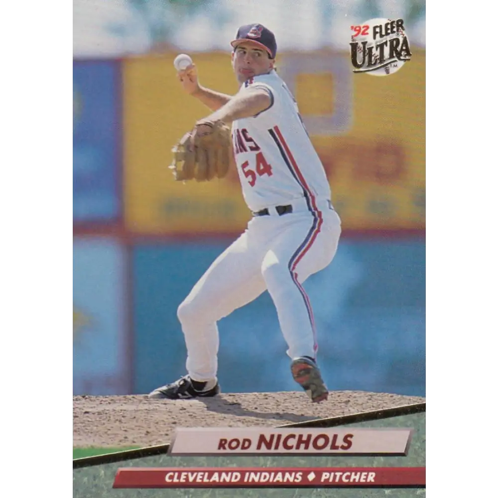 1992 Fleer Ultra #352 Rod Nichols NM-MT Cleveland Indians Baseball Card Image 1