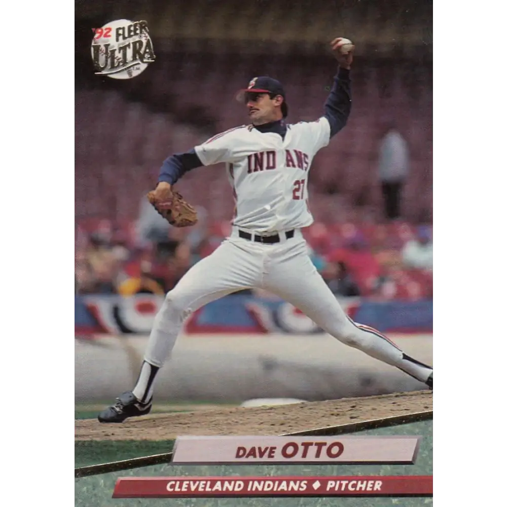 1992 Fleer Ultra #354 Dave Otto NM-MT Cleveland Indians Baseball Card Image 1