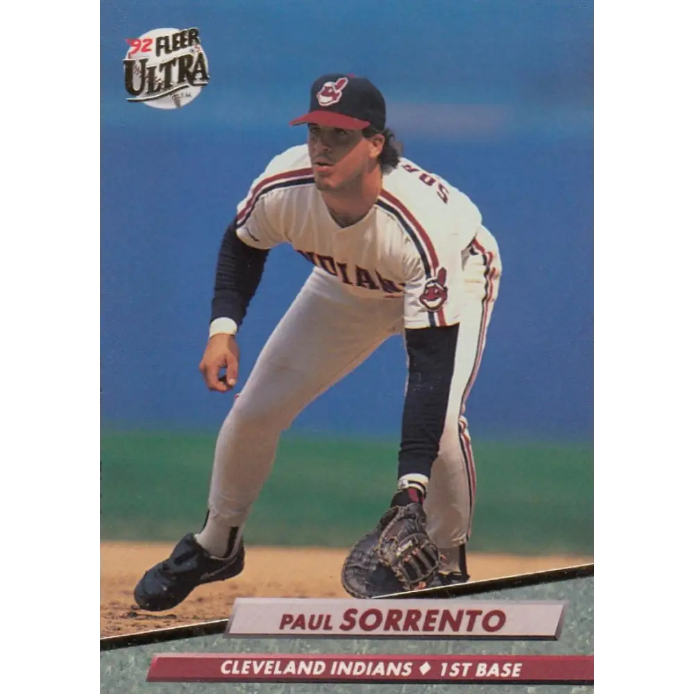 1992 Fleer Ultra #357 Paul Sorrento NM-MT Cleveland Indians Baseball Card Image 1