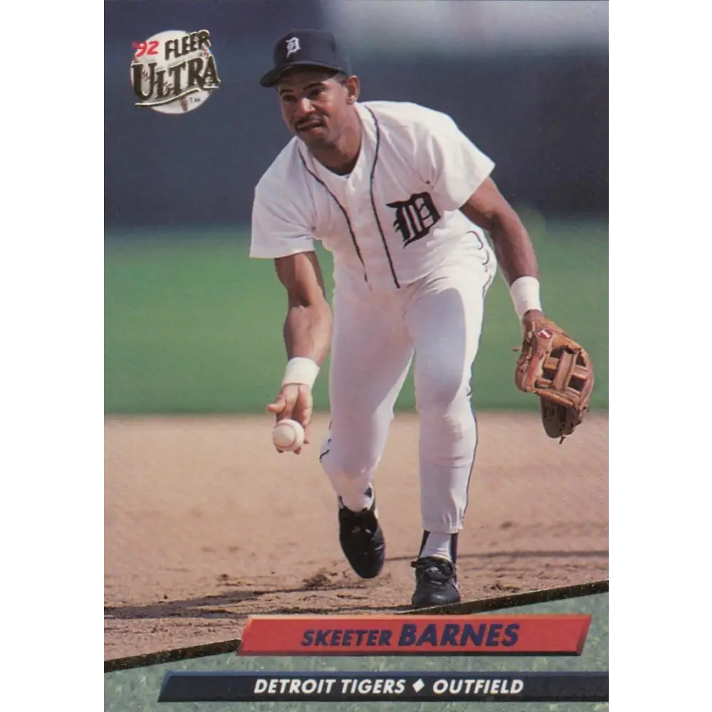1992 Fleer Ultra #358 Skeeter Barnes NM-MT Detroit Tigers Baseball Card Image 1