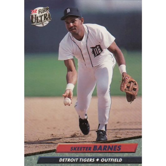 1992 Fleer Ultra #358 Skeeter Barnes NM-MT Detroit Tigers Baseball Card Image 1