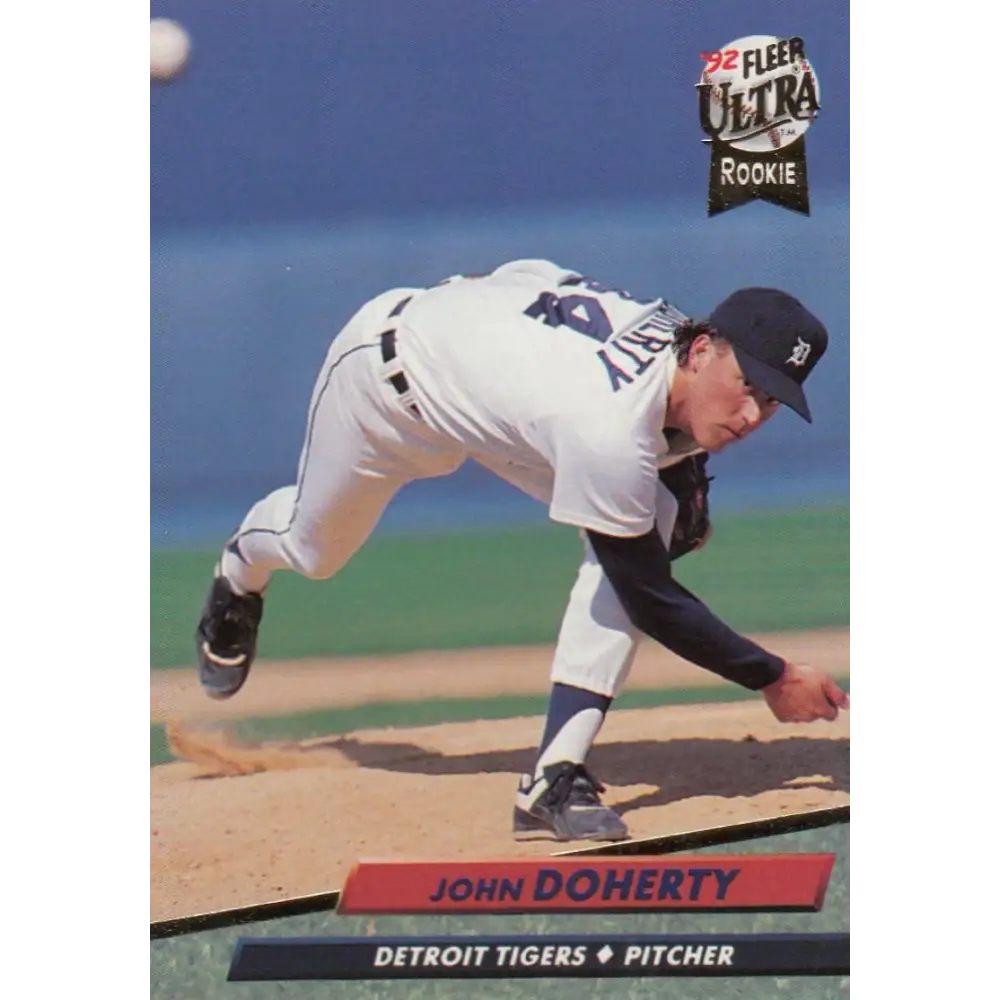 1992 Fleer Ultra #360 John Doherty NM-MT RC Rookie Detroit Tigers Baseball Card Image 1