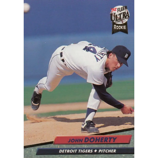 1992 Fleer Ultra #360 John Doherty NM-MT RC Rookie Detroit Tigers Baseball Card Image 1