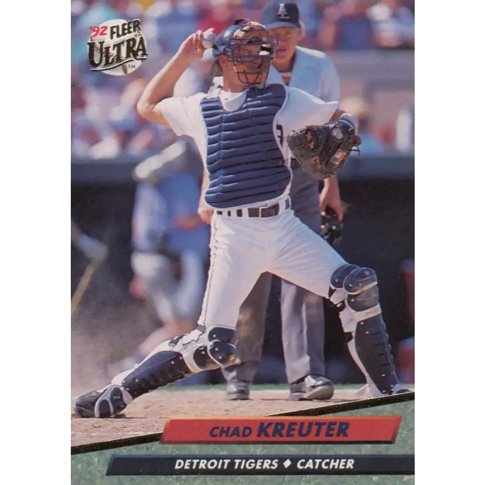 1992 Fleer Ultra #365 Chad Kreuter NM-MT Detroit Tigers Baseball Card Image 1