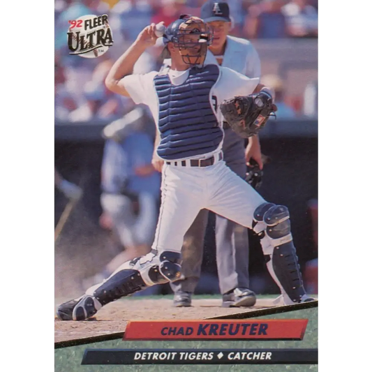 1992 Fleer Ultra #365 Chad Kreuter NM-MT Detroit Tigers Baseball Card Image 1