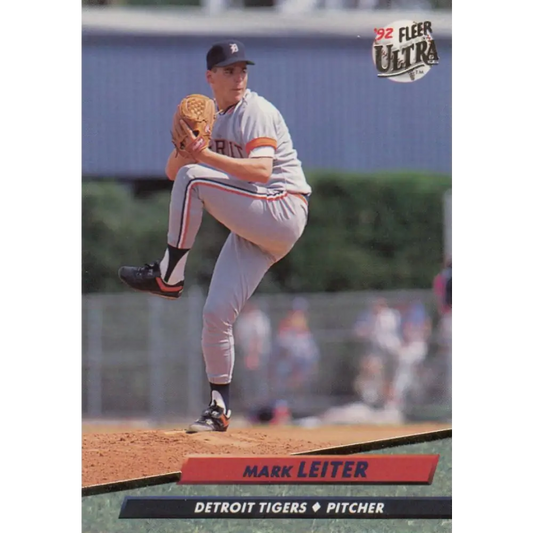 1992 Fleer Ultra #366 Mark Leiter NM-MT Detroit Tigers Baseball Card Image 1
