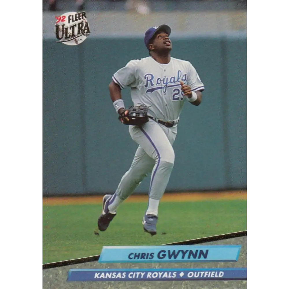 1992 Fleer Ultra #371 Chris Gwynn NM-MT Kansas City Royals Baseball Card Image 1