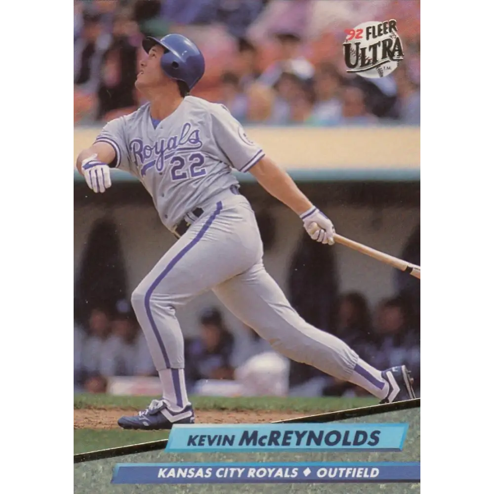 1992 Fleer Ultra #374 Kevin McReynolds NM-MT Kansas City Royals Baseball Card Image 1