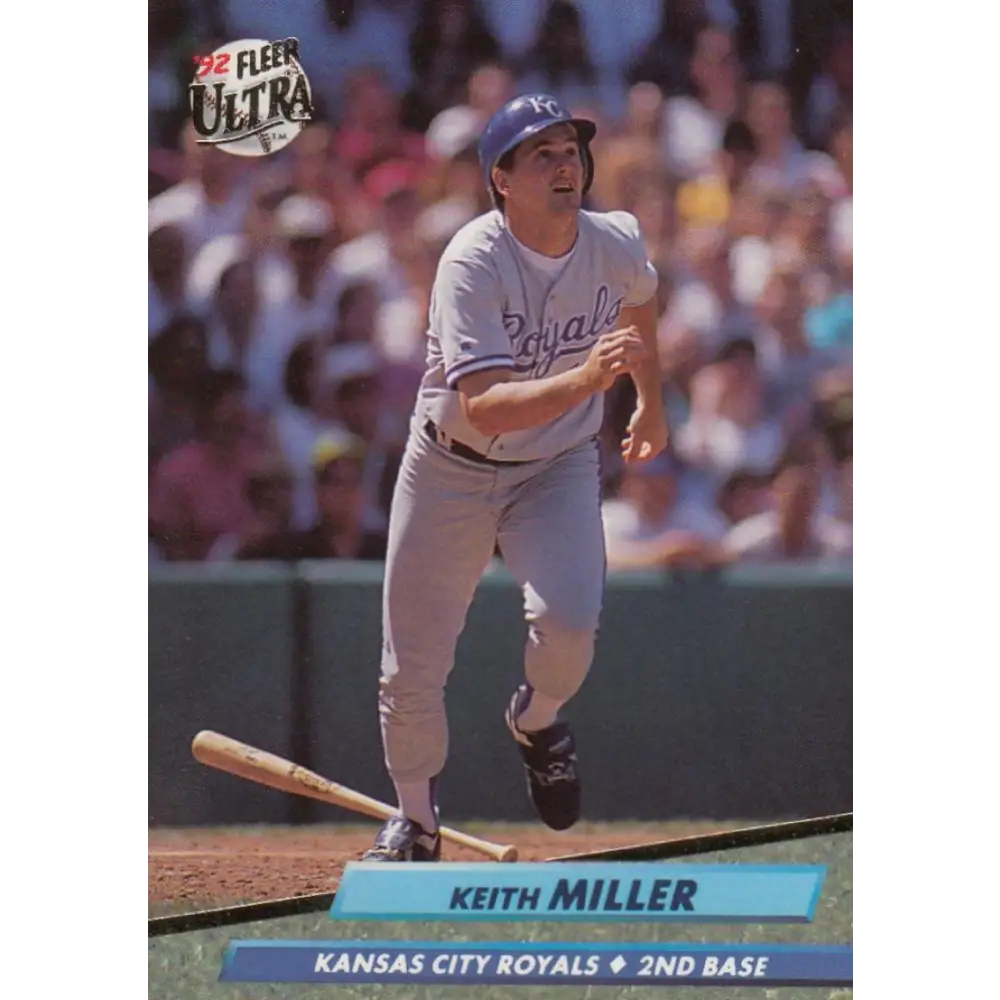 1992 Fleer Ultra #375 Keith Miller NM-MT Kansas City Royals Baseball Card Image 1