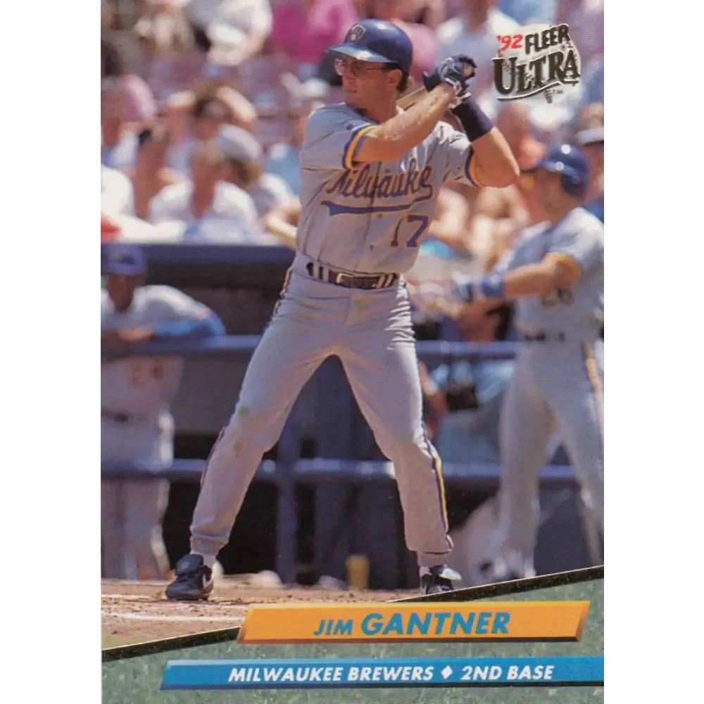 1992 Fleer Ultra #382 Jim Gantner NM-MT Milwaukee Brewers Baseball Card Image 1
