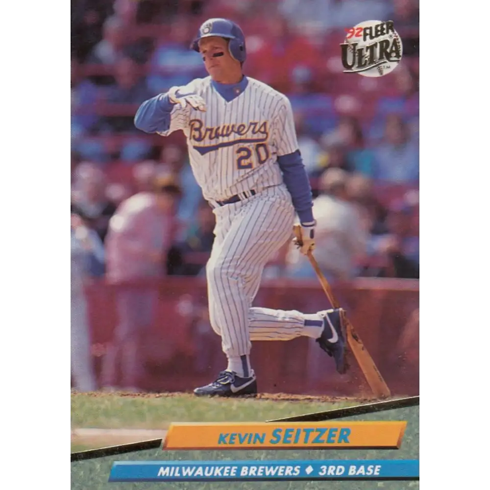 1992 Fleer Ultra #389 Kevin Seitzer NM-MT Milwaukee Brewers Baseball Card Image 1