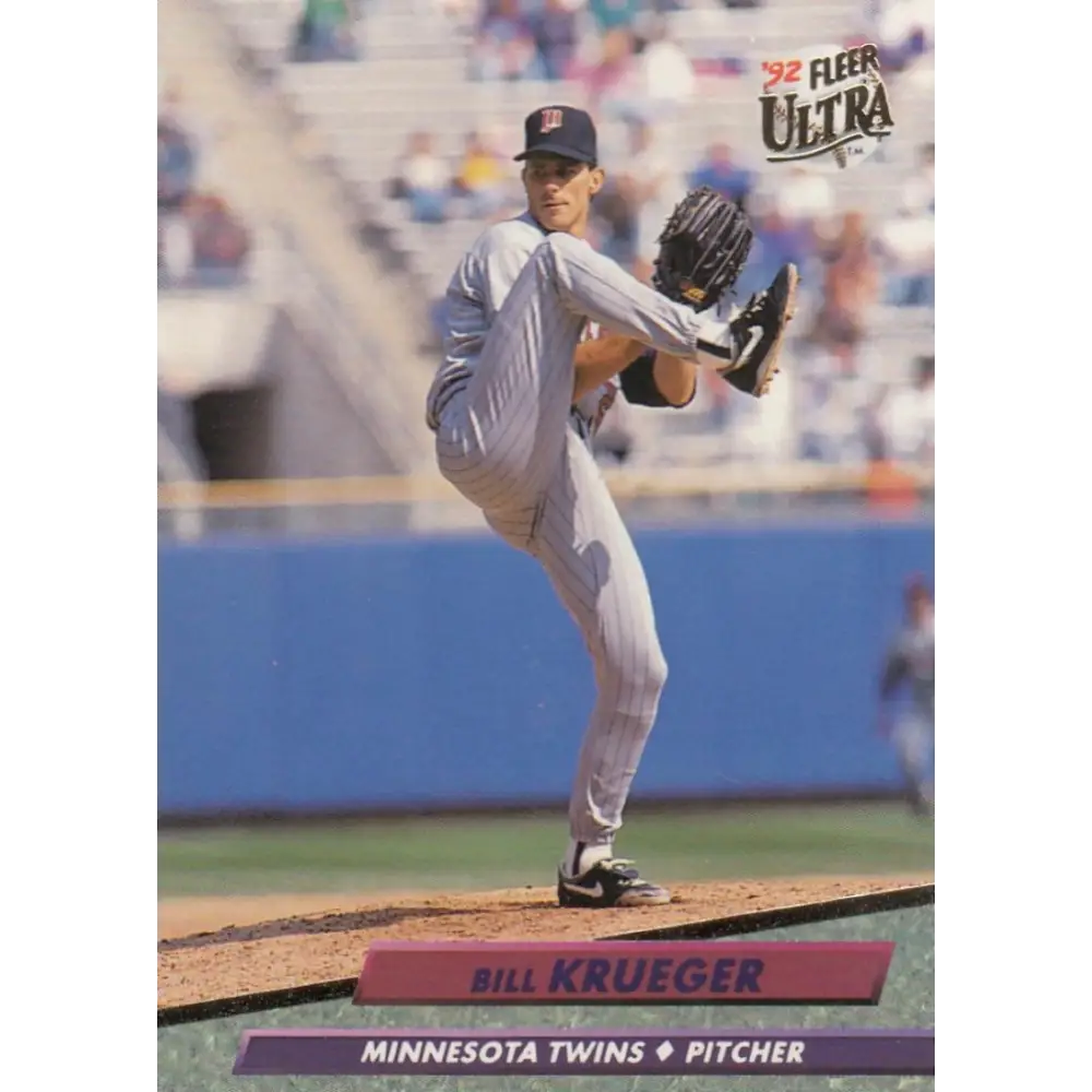 1992 Fleer Ultra #397 Bill Krueger NM-MT Minnesota Twins Baseball Card Image 1