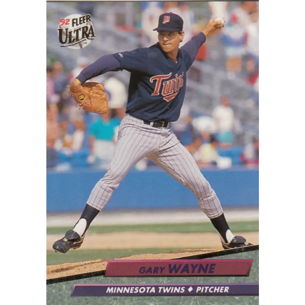 1992 Fleer Ultra #401 Gary Wayne NM-MT Minnesota Twins Baseball Card Image 1