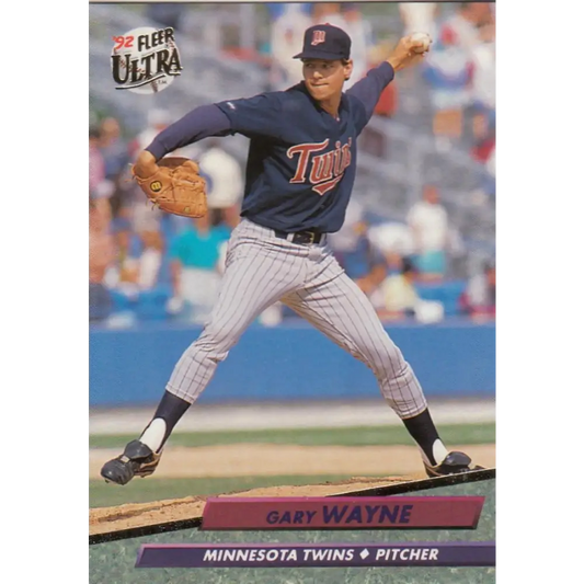 1992 Fleer Ultra #401 Gary Wayne NM-MT Minnesota Twins Baseball Card Image 1