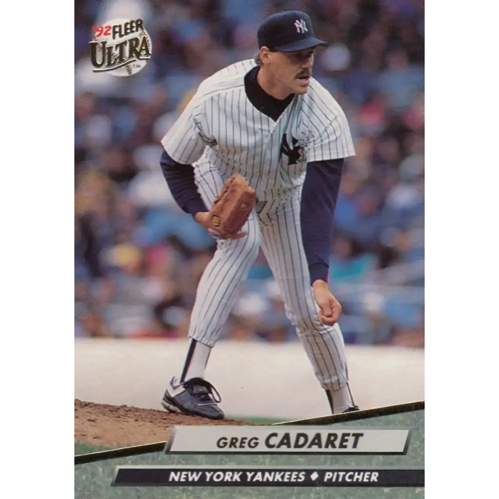 1992 Fleer Ultra #404 Greg Cadaret NM-MT New York Yankees Baseball Card Image 1