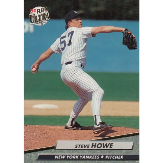 1992 Fleer Ultra #408 Steve Howe NM-MT New York Yankees Baseball Card Image 1