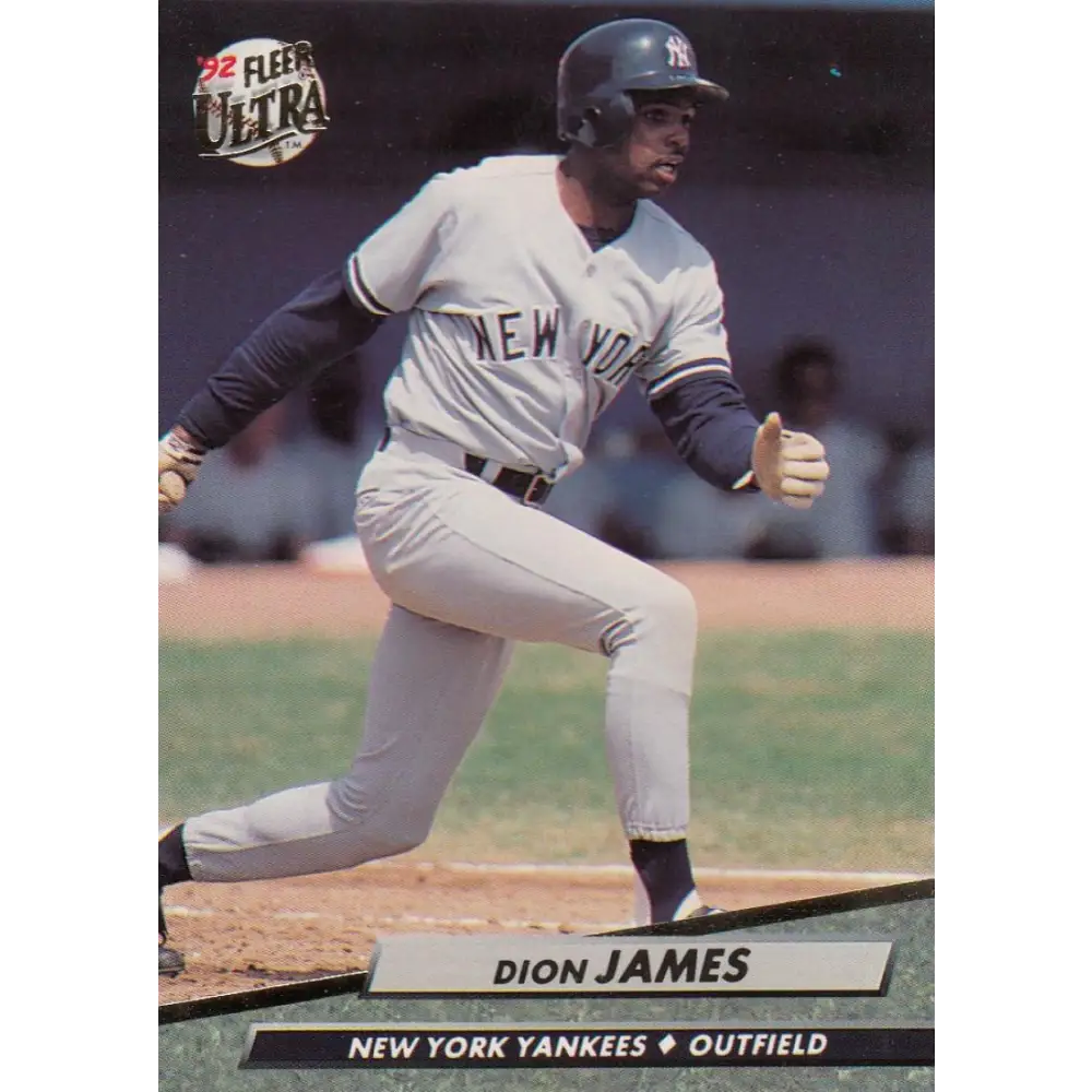 1992 Fleer Ultra #409 Dion James NM-MT New York Yankees Baseball Card Image 1