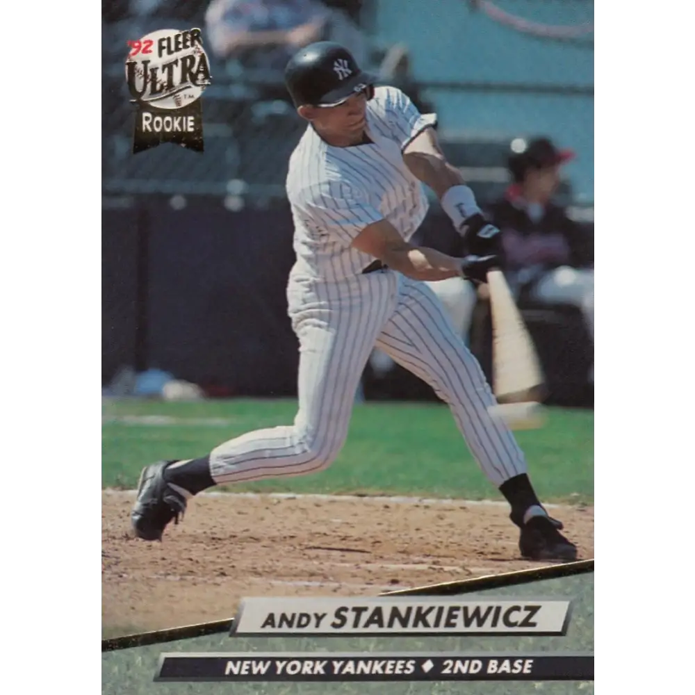 1992 Fleer Ultra #415 Andy Stankiewicz NM-MT New York Yankees Baseball Card Image 1
