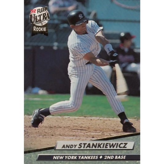 1992 Fleer Ultra #415 Andy Stankiewicz NM-MT New York Yankees Baseball Card Image 1