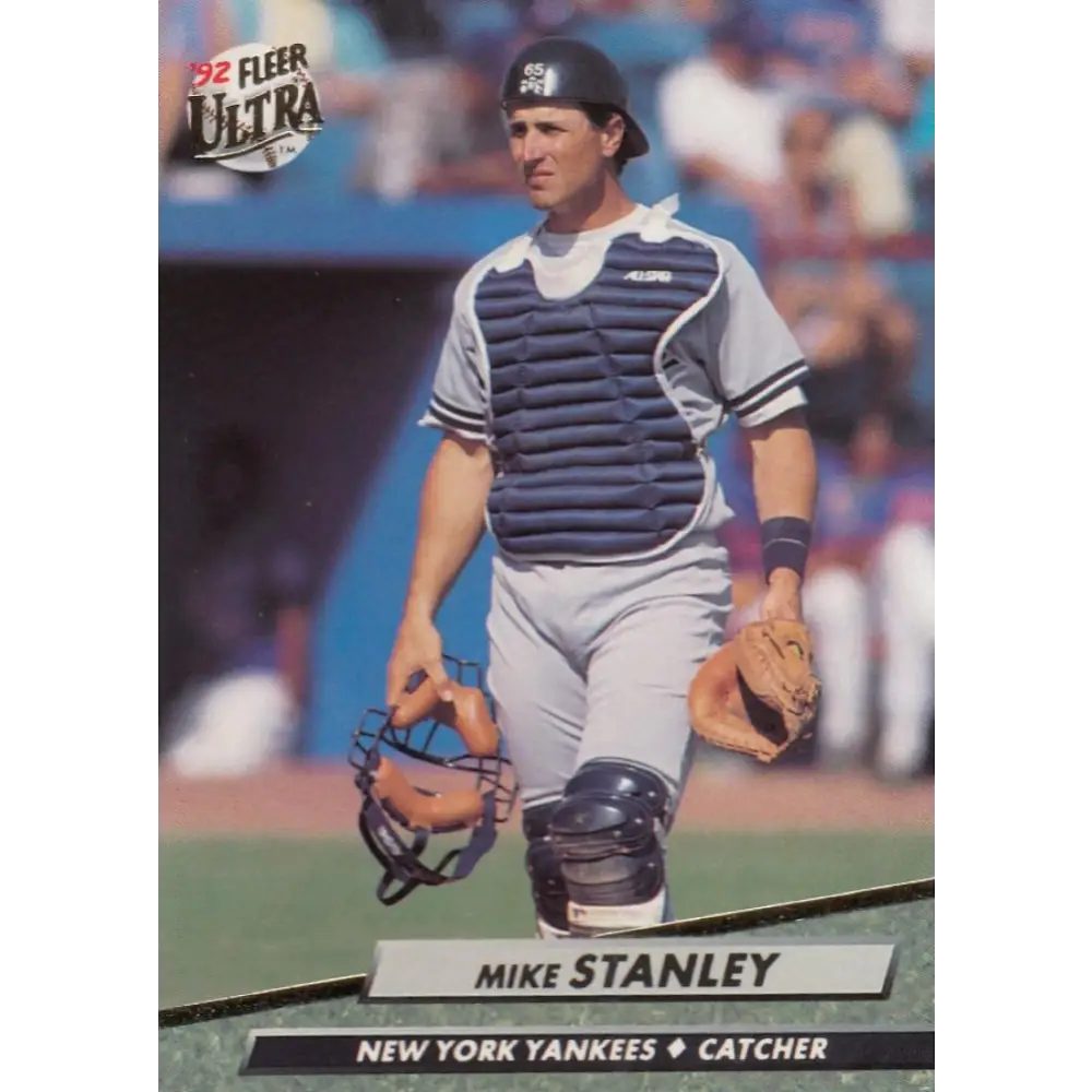 1992 Fleer Ultra #416 Mike Stanley NM-MT New York Yankees Baseball Card Image 1