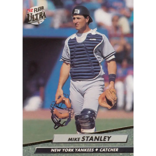 1992 Fleer Ultra #416 Mike Stanley NM-MT New York Yankees Baseball Card Image 1