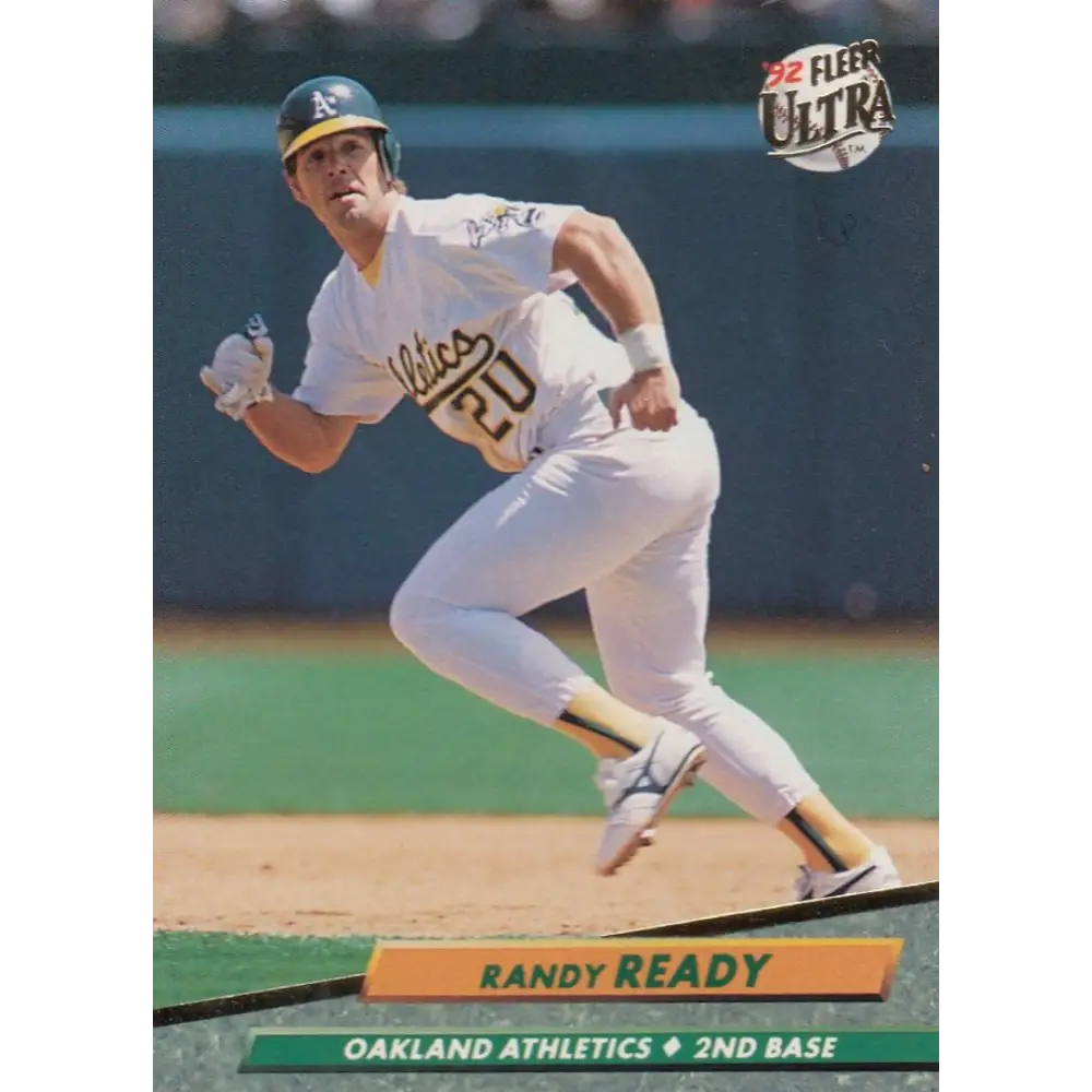 1992 Fleer Ultra #427 Randy Ready NM-MT Oakland Athletics Baseball Card Image 1