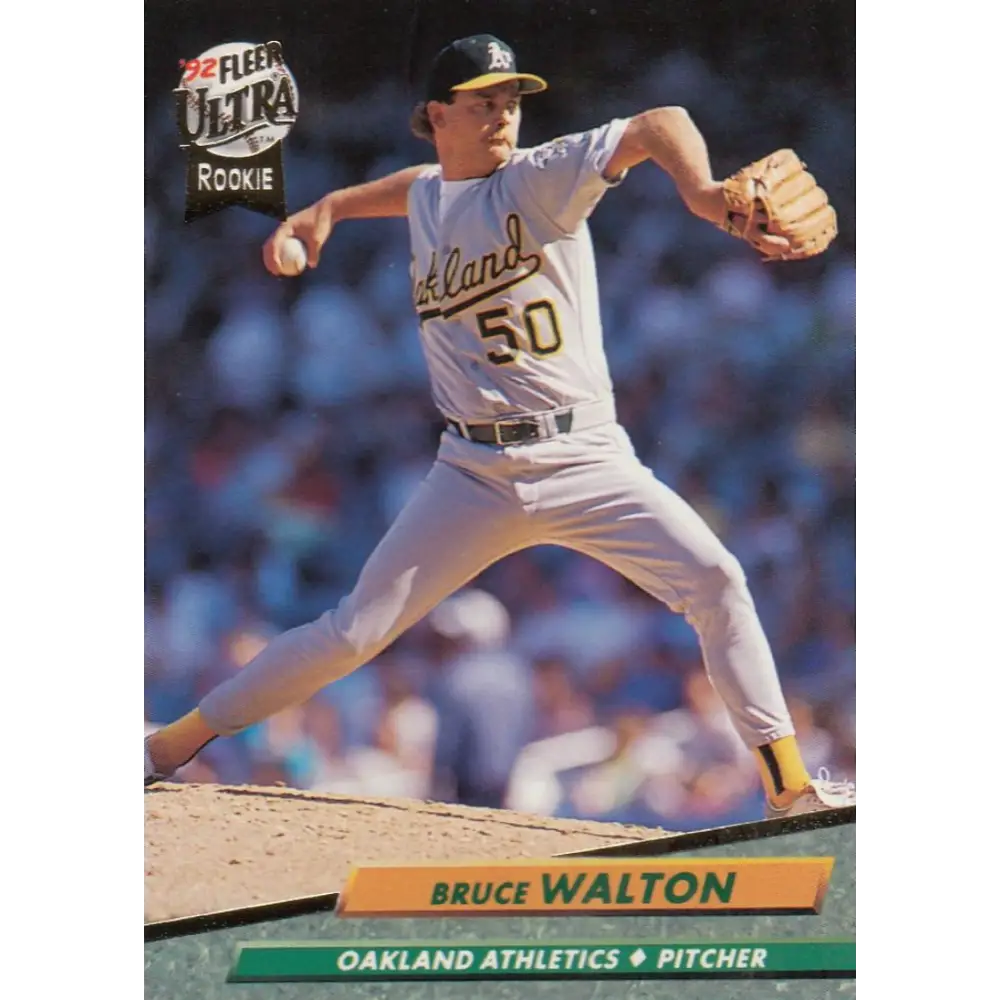 1992 Fleer Ultra #428 Bruce Walton NM-MT Oakland Athletics Baseball Card Image 1