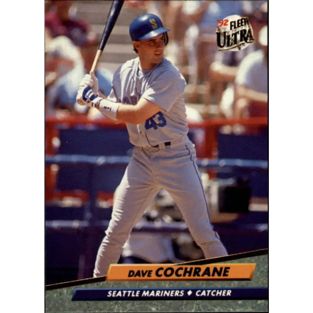 1992 Fleer Ultra #431 Dave Cochrane NM-MT Seattle Mariners Baseball Card Image 1