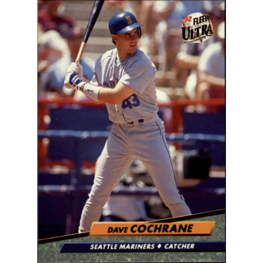 1992 Fleer Ultra #431 Dave Cochrane NM-MT Seattle Mariners Baseball Card Image 1