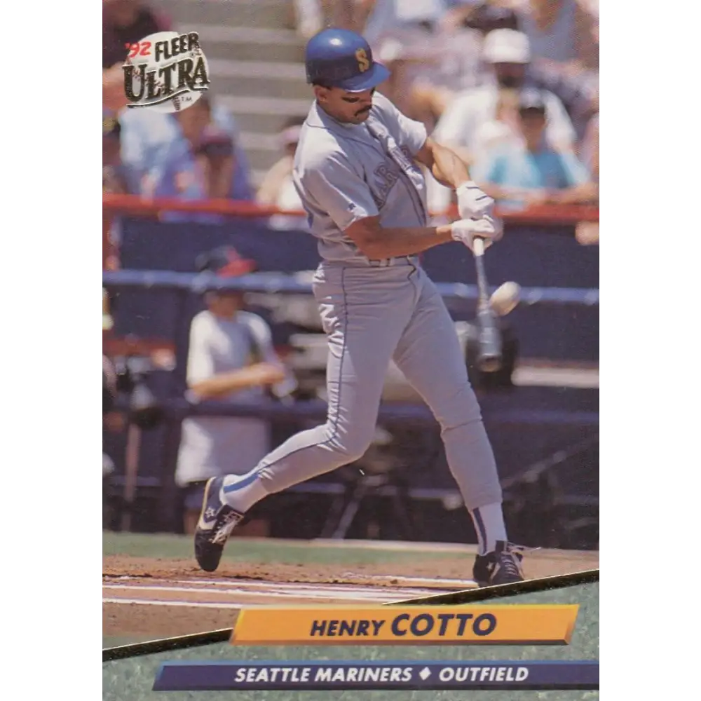 1992 Fleer Ultra #432 Henry Cotto NM-MT Seattle Mariners Baseball Card Image 1