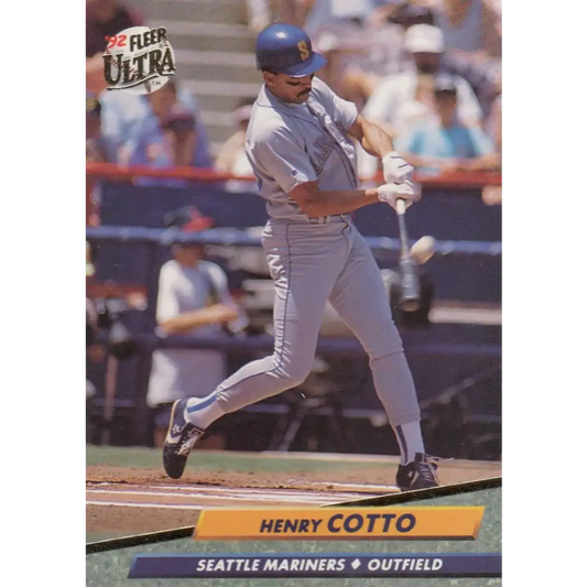 1992 Fleer Ultra #432 Henry Cotto NM-MT Seattle Mariners Baseball Card Image 1